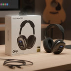 AKZ Max700 Wireless Headphones - On-Ear Bluetooth with Digital Display