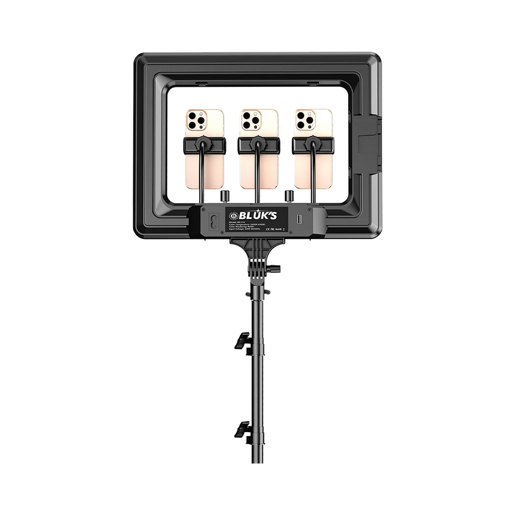 BX-713 3-in-1 Smart Phone Holder &amp; StudioGlow LED Ring Light