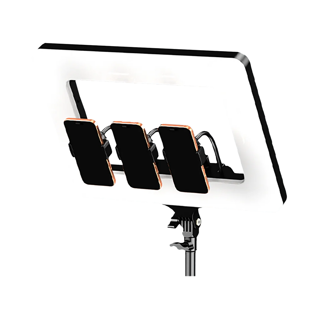 BX-713 3-in-1 Smart Phone Holder &amp; StudioGlow LED Ring Light