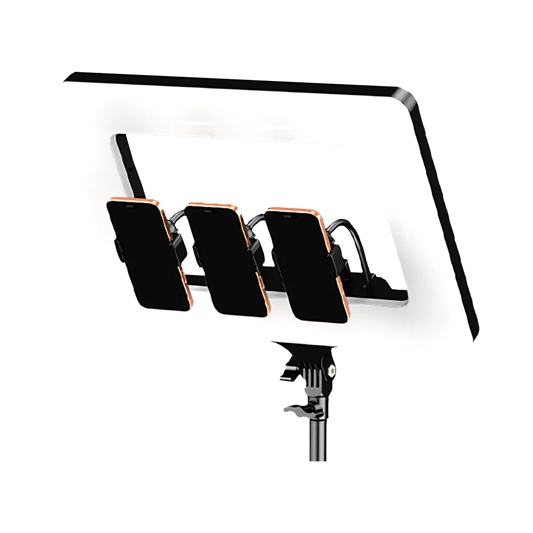 BX-713 3-in-1 Smart Phone Holder &amp; StudioGlow LED Ring Light