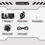 Memo CX19 Phone Cooler for Gaming | Wireless Charging Cooling Fans