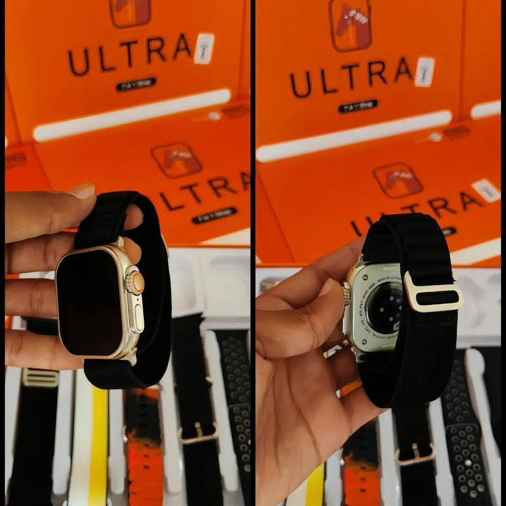 Ultra 7 IN 1 SmartWatch 2.1 Inch Full HD Screen Series 8 Wireless Charging 7 Straps Waterproof