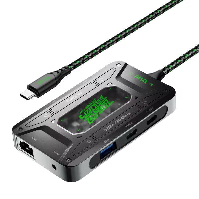 PIVA DS7 Type-C Gaming Dock with 3.5mm and 100W Charging
