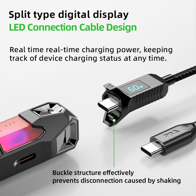 Piva X41 Dual Port USB-C Splitter DAC Sound Card for Gaming
