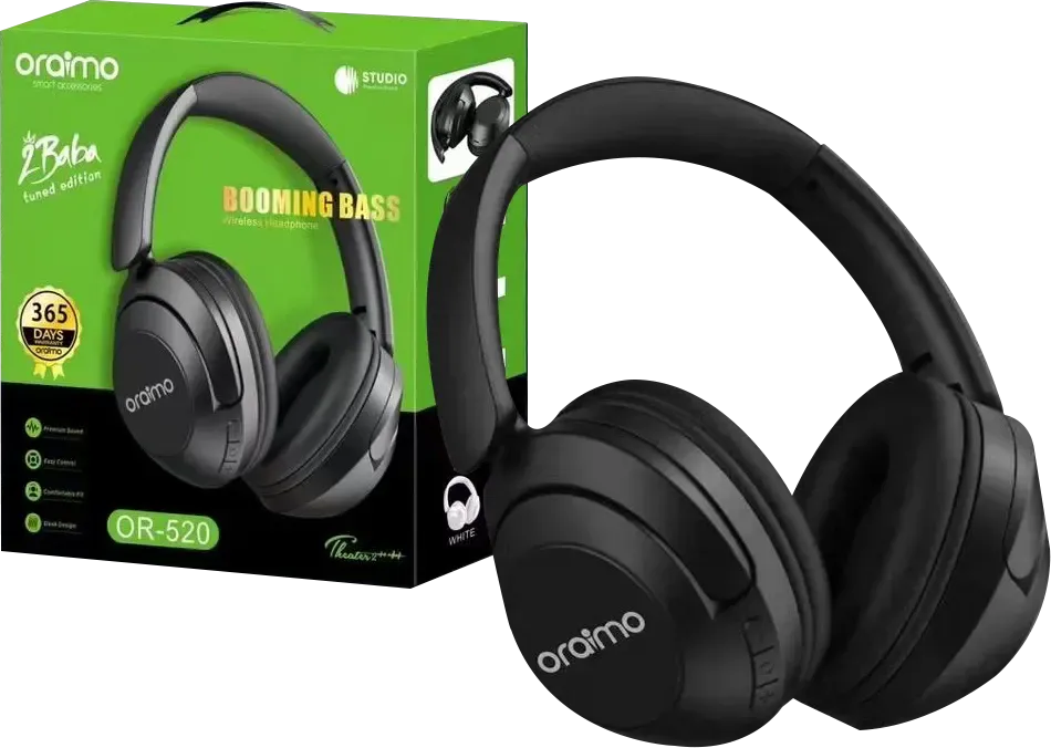 ORAIMO OR 520 Wireless Headphones - Rechargeable Type-C with SD Card