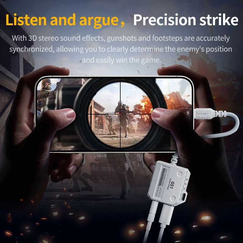 Plextone GS1 2-in-1 Type-C Gaming Adapter with 60W Fast Charging