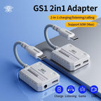 Plextone GS1 2-in-1 Type-C Gaming Adapter with 60W Fast Charging